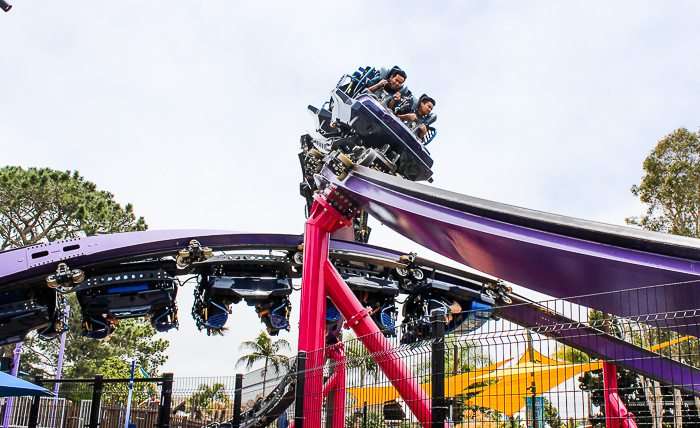 The Tidal Twister Rollercoaster at SeaWorld San Diego, San Diego, California