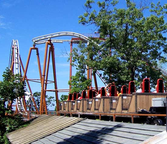 The Powder Keg rollercoaster at Silver Dollar City, Branson, MO