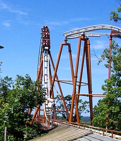 The Powder Keg rollercoaster at Silver Dollar City, Branson, MO