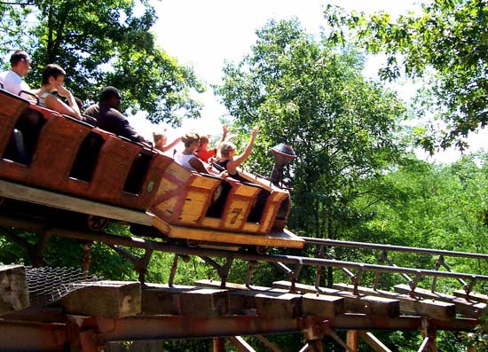 The Thunderation Mine Train Coaster At Silver Dollar City, Branson, MO