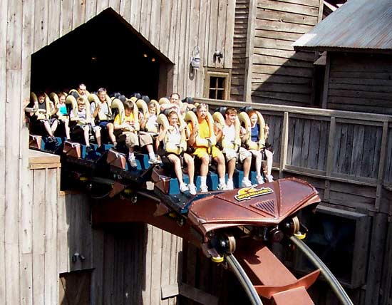 The Wildfire rollercoaster at Silver Dollar City, Branson, MO