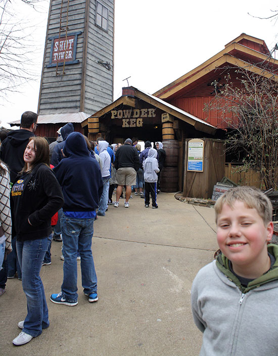The Powder Keg Roller Coaster at Silver Dollar City, Branson, Missouri