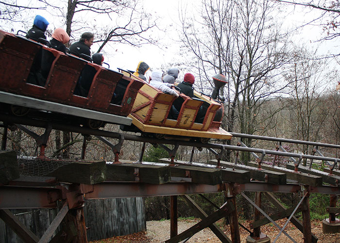 Thunderation Roller Coaster at Silver Dollar City, Branson, Missouri