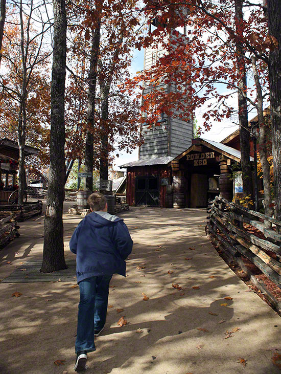 The Powder Keg Roller Coaster at Silver Dollar City, Branson, Missouri