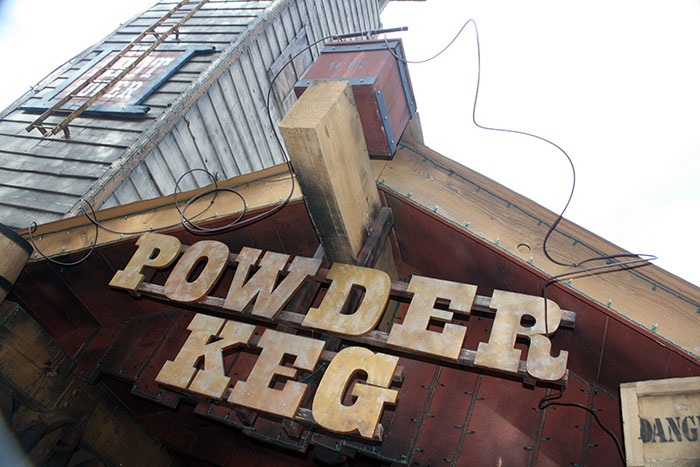 The Powder Keg Roller Coaster at Silver Dollar City, Branson, Missouri