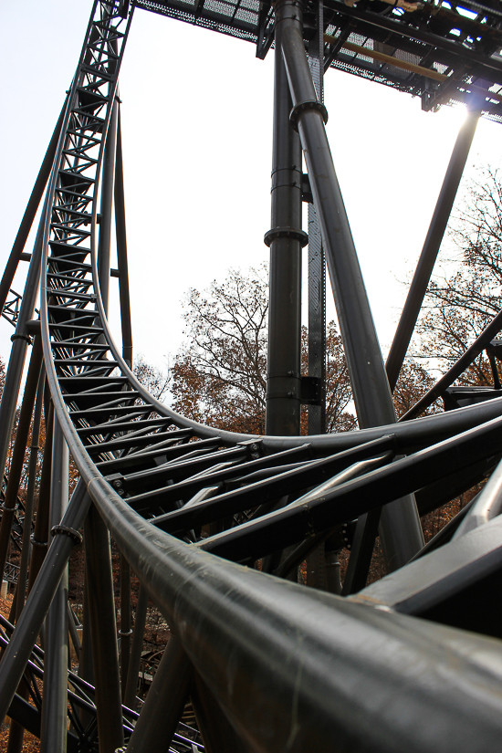 The New for 2018 Time Traveler Mack Launched Looping Spinning rollercoaster at Silver Dollar City, Branson, Missouri
