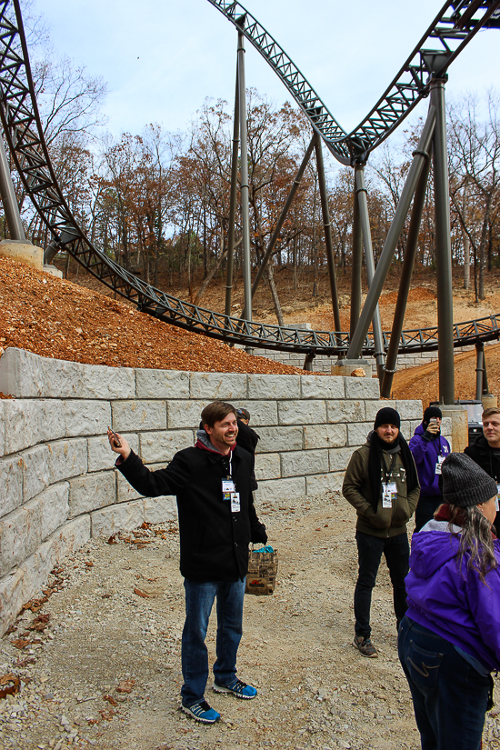 The New for 2018 Time Traveler Mack Launched Looping Spinning rollercoaster at Silver Dollar City, Branson, Missouri
