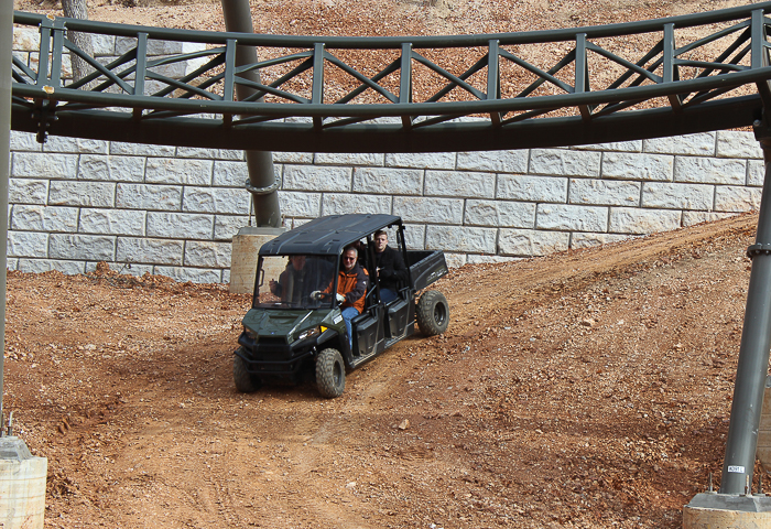 The New for 2018 Time Traveler Mack Launched Looping Spinning rollercoaster at Silver Dollar City, Branson, Missouri