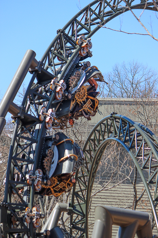 The Time Traveler; the tallest fastest steepest spinning roller coaster media preview at Silver Dollar City, Branson, Missouri