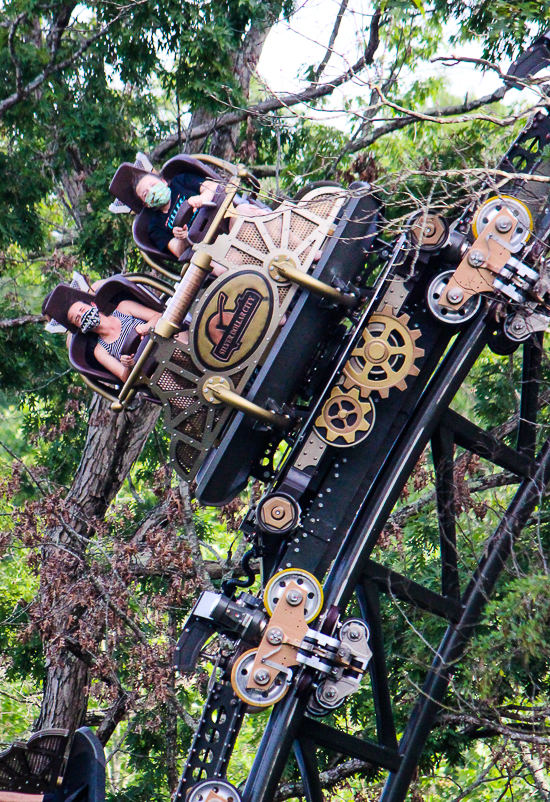 The Time Traveler roller coaster at Silver Dollar City, Branson, Missouri
