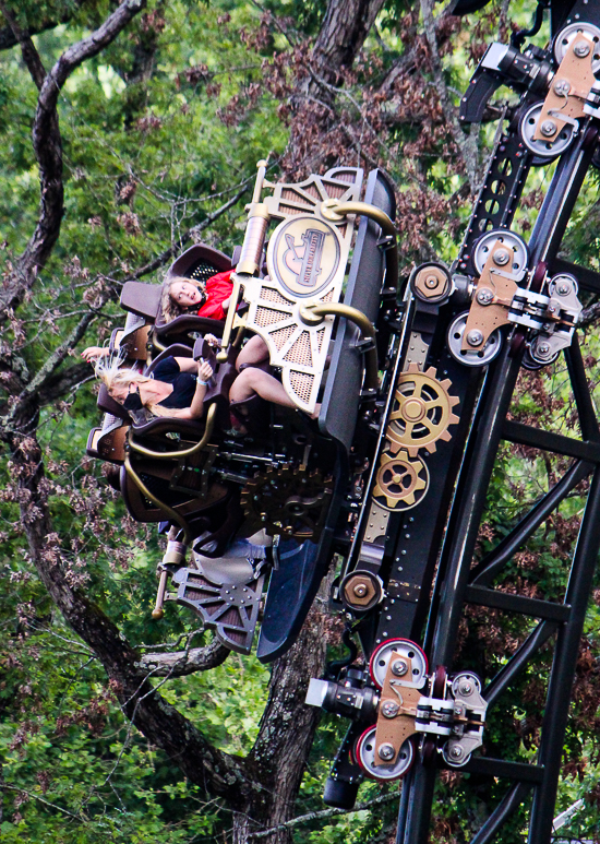 The Time Traveler roller coaster at Silver Dollar City, Branson, Missouri