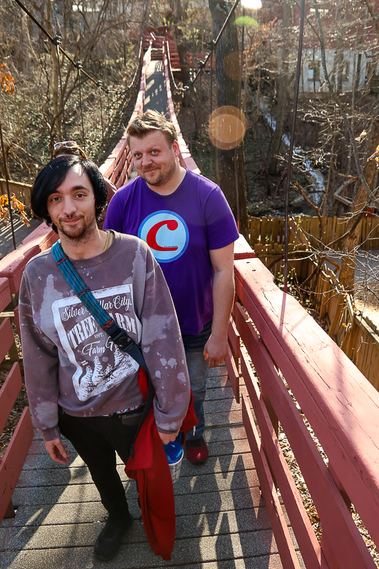 The Swinging Bridge at Silver Dollar City, Branson, Missouri