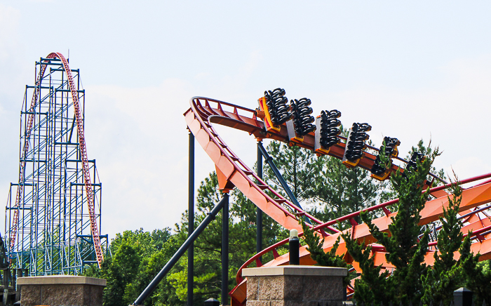 The Firebird rollercoaster at Six Flags America, Upper Marlboro, MD