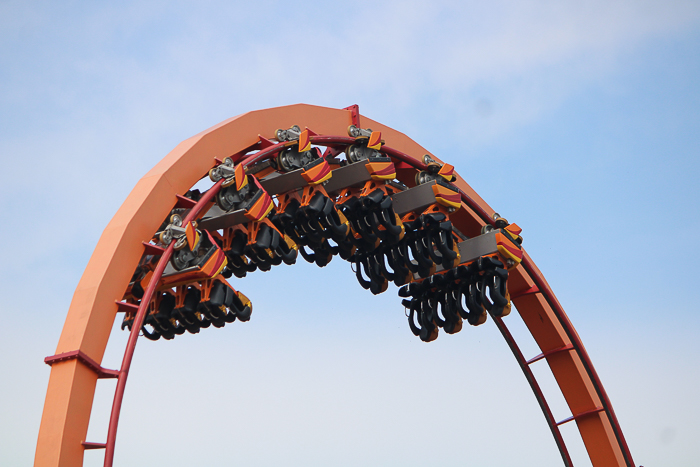 The Firebird rollercoaster at Six Flags America, Upper Marlboro, MD