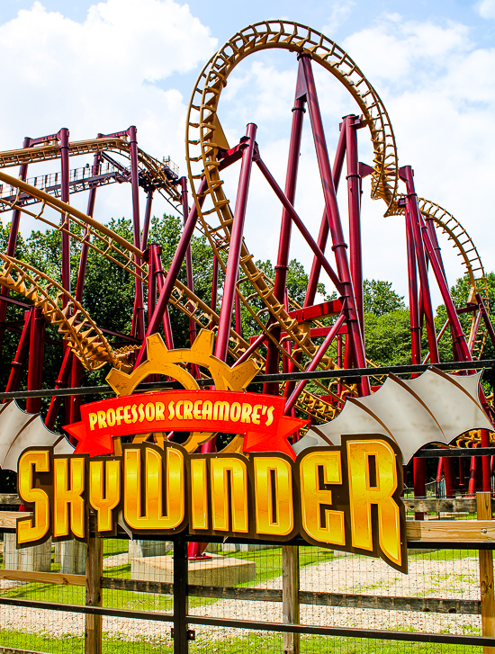 Professor Screamore's Skywinder roller coaster at Six Flags America, Upper Marlboro, MD