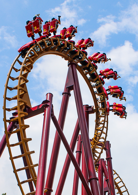 Professor Screamore's Skywinder roller coaster at Six Flags America, Upper Marlboro, MD