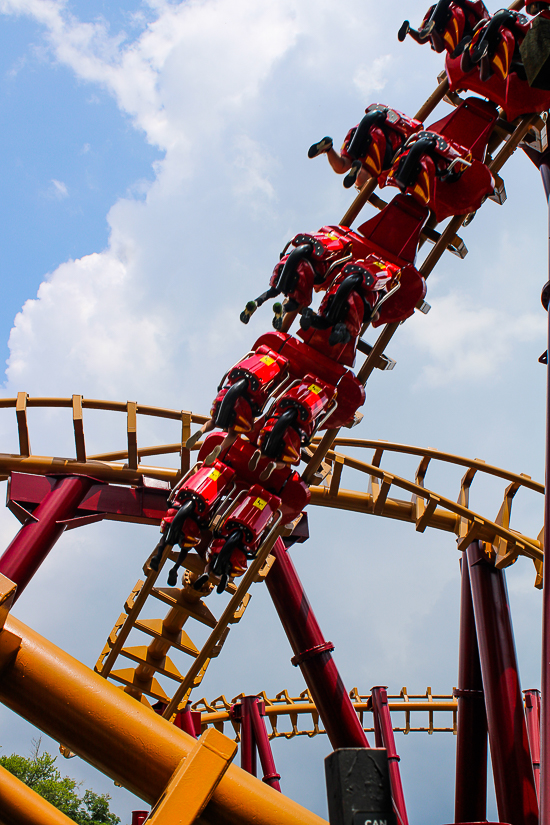 Professor Screamore's Skywinder roller coaster at Six Flags America, Upper Marlboro, MD