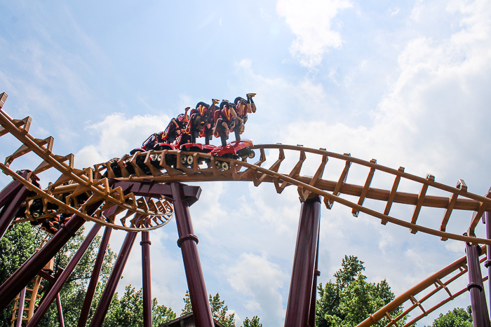 Professor Screamore's Skywinder roller coaster at Six Flags America, Upper Marlboro, MD