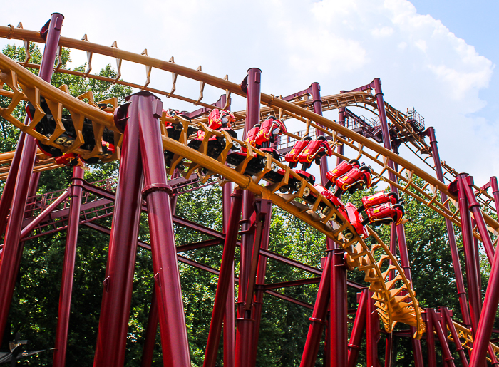 Professor Screamore's Skywinder roller coaster at Six Flags America, Upper Marlboro, MD