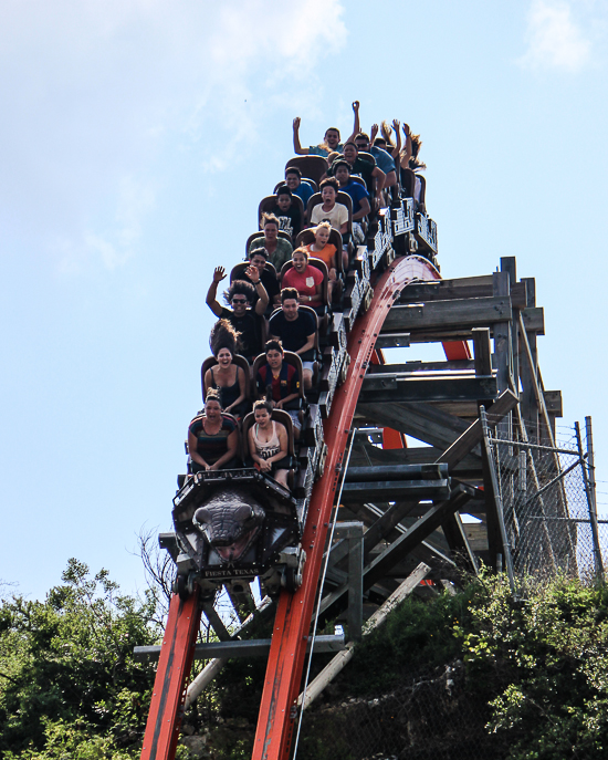Iron Rattler Rollercoaster at Six Flags Fiesta Texas, San Antonio, Texas