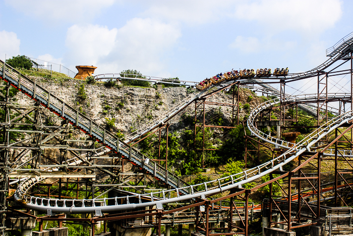 Roadrunner Express Rollercoaster at Six Flags Fiesta Texas, San Antonio, Texas