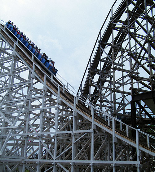 The Rolling Thunder Rollercoaster at Six Flags Great Adventure, Jackson, New Jersey