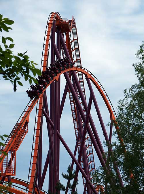 The Raging Bull Rollercoaster at Six Flags Great America, Gurnee, Illinois