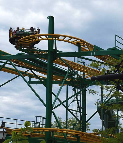 The Ragin Cajun Rollercoaster at Six Flags Great America, Gurnee, Illinois