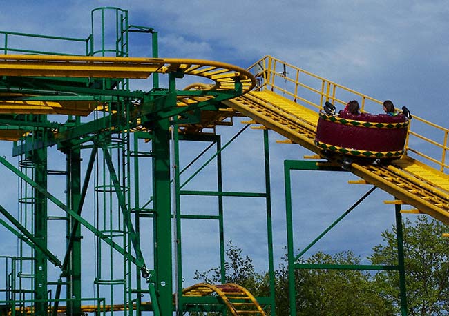 The Ragin Cajun Rollercoaster at Six Flags Great America, Gurnee, Illinois