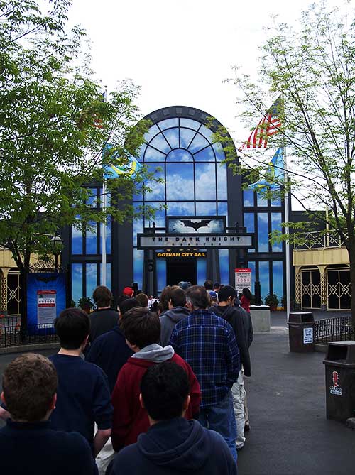 The Dark Knight Rollercoaster at Six Flags Great America, Gurnee, Illinois