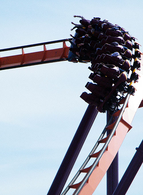 The Raging Bull Roller Coaster at Six Flags Great America, Gurnee, Illinois