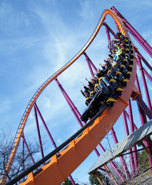 The Raging Bull Roller Coaster at Six Flags Great America, Gurnee, Illinois