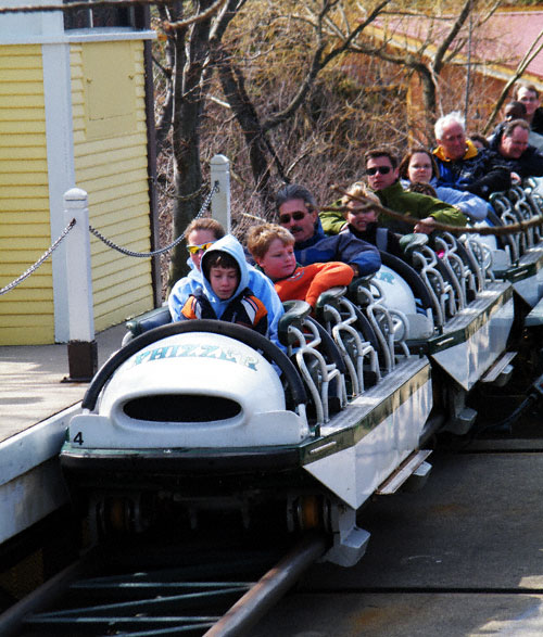 The Whizzer Roller Coaster at Six Flags Great America, Gurnee, Illinois