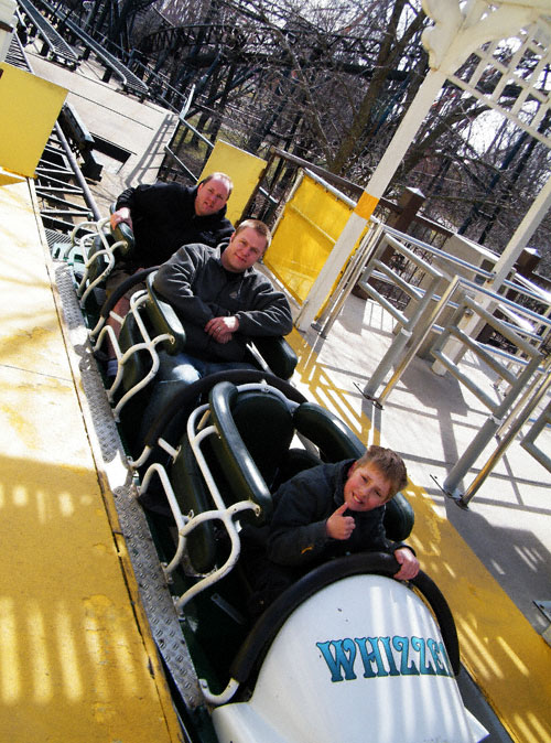 The Whizzer Roller Coaster at Six Flags Great America, Gurnee, Illinois