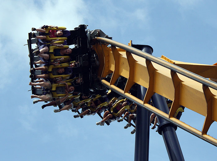 The Batman Rollercoaster at Six Flags Great America, Gurnee, Illinois
