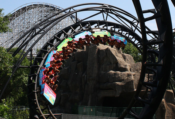 The Demon Roller Coaster at Six Flags Great America, Gurnee, Illinois
