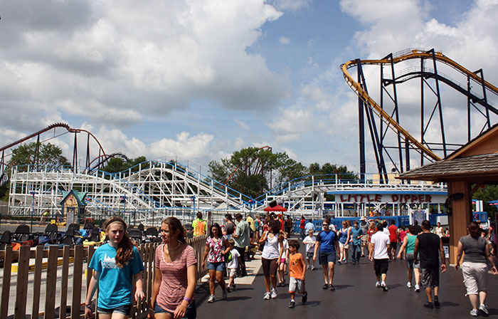 The Little Dipper Rollercoaster at Six Flags Great America, Gurnee, Illinois