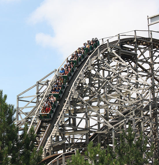 TheViper Roller Coaster at Six Flags Great America, Gurnee, Illinois