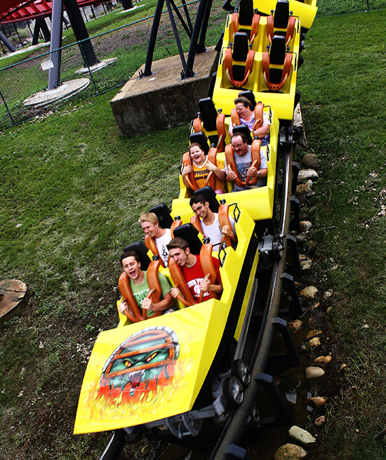 The Demon roller coaster at Six Flags Great America, Gurnee, Illinois