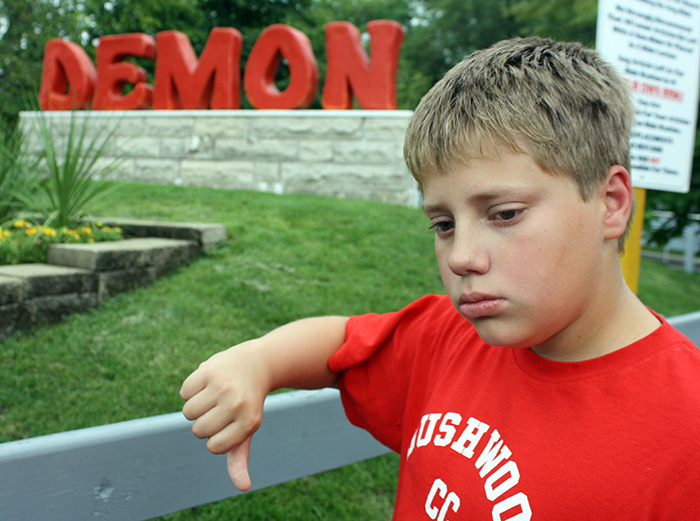 The Demon roller coaster at Six Flags Great America, Gurnee, Illinois