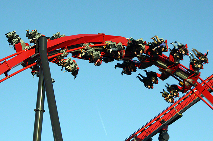 Media Day For The New For 2012 X-Flight Rollercoaster at Six Flags Great America in Gurnee, Illinois