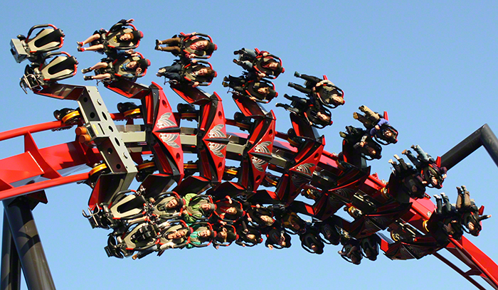 Media Day For The New For 2012 X-Flight Rollercoaster at Six Flags Great America in Gurnee, Illinois