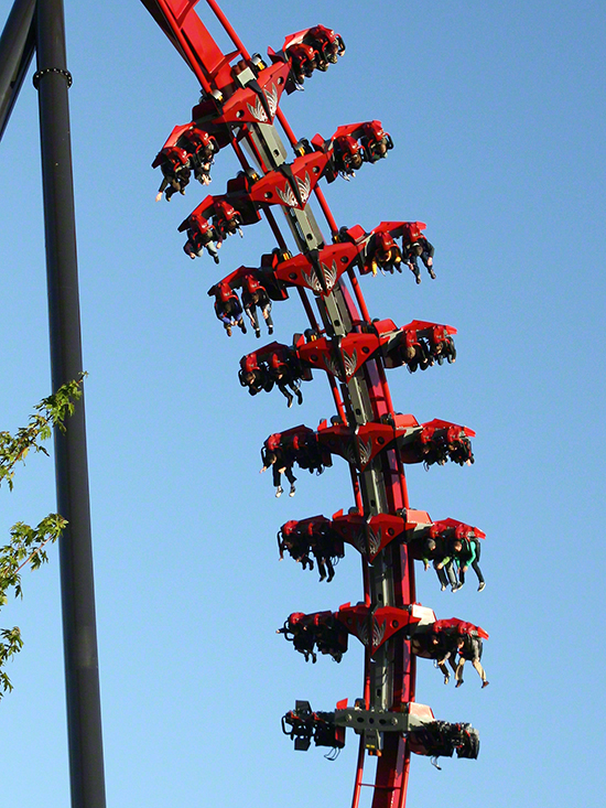 Media Day For The New For 2012 X-Flight Rollercoaster at Six Flags Great America in Gurnee, Illinois