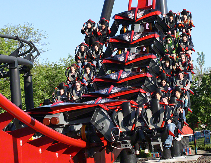 Media Day For The New For 2012 X-Flight Rollercoaster at Six Flags Great America in Gurnee, Illinois