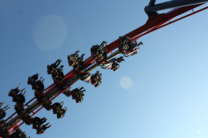 Media Day For The New For 2012 X-Flight Rollercoaster at Six Flags Great America in Gurnee, Illinois