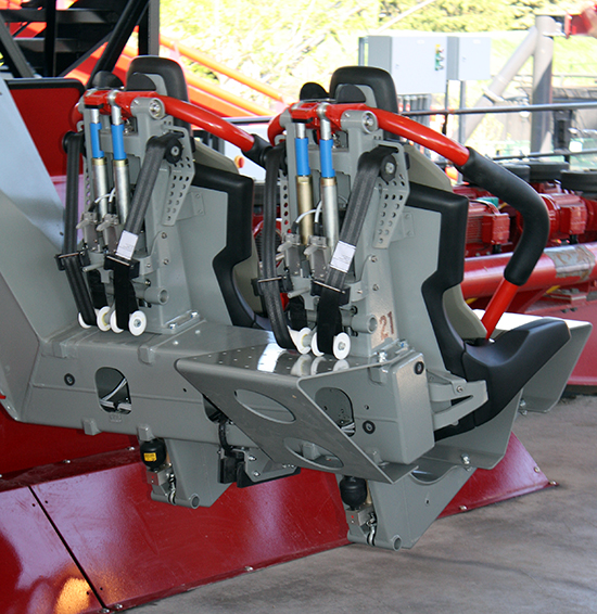 Media Day For The New For 2012 X-Flight Rollercoaster at Six Flags Great America in Gurnee, Illinois