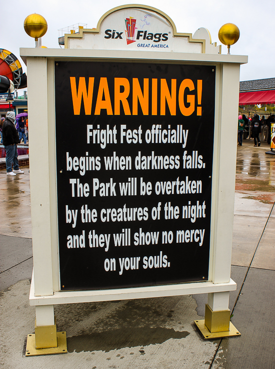 Fright Fest 2014 at Six Flags Great America, Gurnee, Illinois