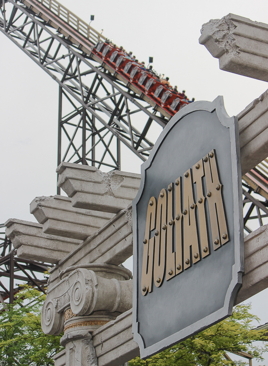 The New for 2014 Goliath Rollerciaster - Goliath Media Day at Six Flags Great America, Gurnee, Illinois