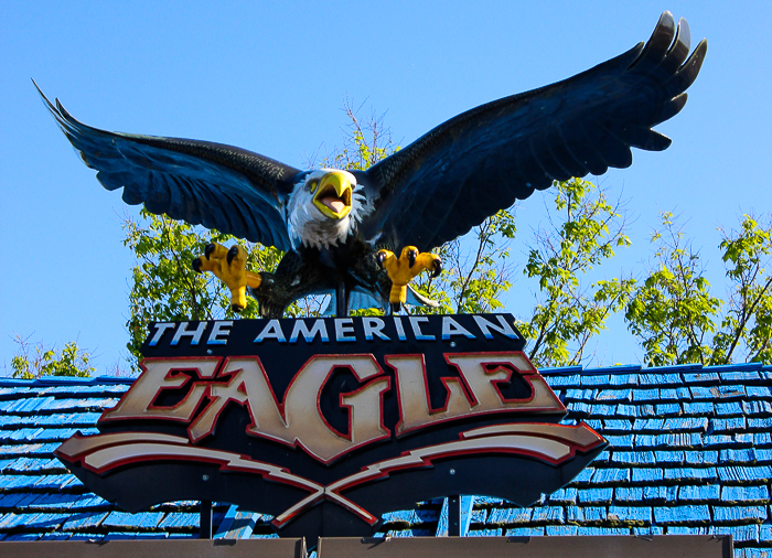 The Great American Eagle Roller Coaster at Six Flags Great America, Gurnee, Illinois