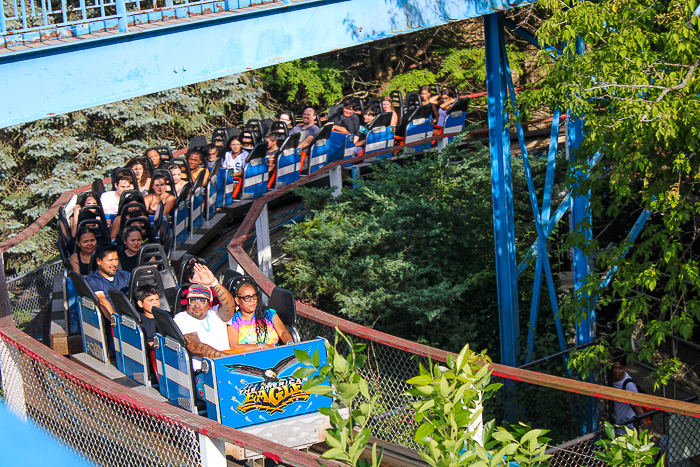 The American Eagle roller coaster at Six Flags Great America, Gurnee, Illinois